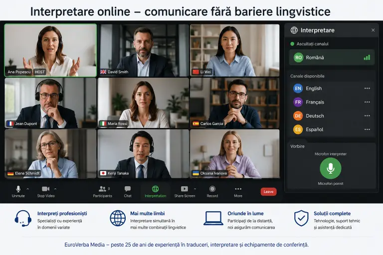 Interpretare online pentru orice limba straina